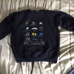 St. John’s Navy blue crew neck